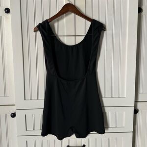 Chic Black Backless Bodysuit with Shorts